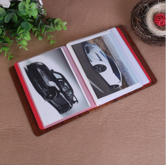 6-inch wooden DIY creative photo album Commemorative advertising gift album Custom printed logo - Image 5
