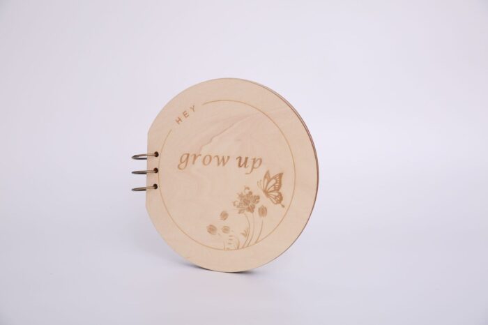 Creative DIY Wood Round Album Cartoon Carving - Image 2